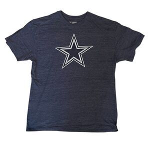 Lot of 2 Dallas Cowboys Shirts Mens Size Large Cotton Long and Short Sleeve